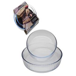 Masterchef 145022 Cam Fırın Tepsi Yuvarlak 2li -4 Paket-