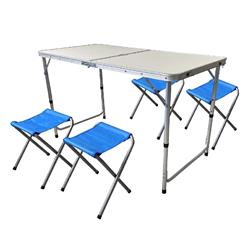 Exent Taşınabilir Çantalı Katlanır Kamp Masası ve Tabure Takımı -Çeşit-