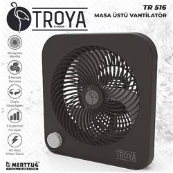 Troya TR516 Kademeli Masaüstü Vantilatör