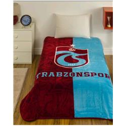 Kristal Taraftar Trabzonspor Parçalı Lisanslı Tek Kişilik Battaniye
