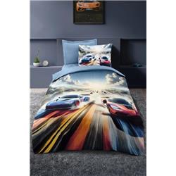 Altınbaşak Creaforce Tek Kişilik Nevresim Takımı Turbo Sky