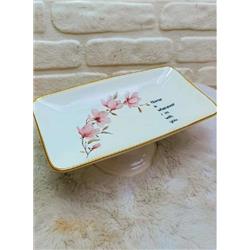 Hülger Ç9982 Lavia Seramik Ayaklı Servis Sunum Tabağı