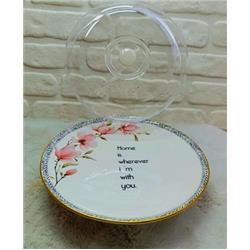 Hülger Ç9975 Lavia Seramik Ayaklı Kek Fanusu