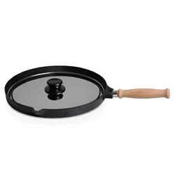 Falez Black Line Döküm Balık Tavası Ahşap Saplı 34cm