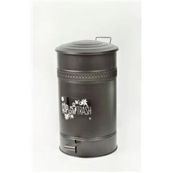 Yıldıray 1062 Galveniz Metal Pedallı Çöp Kovası 30 Lt