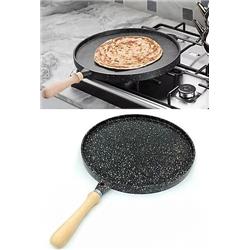 Mutfakça Granit Döküm Çok Amaçlı Çift Taraflı Gözleme Tavası 36 cm