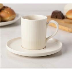 Bambum B6586 Icon Porselen Sade 6 Kişilik Kahve Fincan Takımı