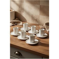 Bambum B6673 Icon Yaldızlı Porselen 6 Kişilik Kahve Fincan Takımı