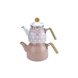 Bambum B6559 Unique Bambu Kulplu Çaydanlık Takımı Pembe