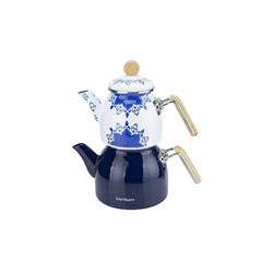 Bambum B6555 Unique Bambu Kulplu Çaydanlık Takımı Lacivert
