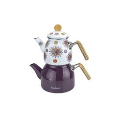 Bambum B6560 Unique Bambu Kulplu Çaydanlık Takımı Mor