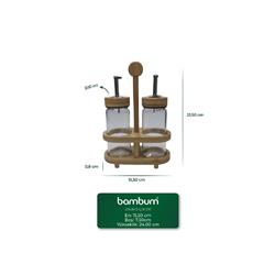 Bambum B6701 Mima Standlı Cam Yağlık & Sirkelik 200 ml