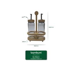Bambum B6702 Mima Standlı Cam Yağlık & Sirkelik 300 ml