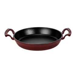 Lava Döküm Çift Kulplu Sahan 24 Cm Bordo