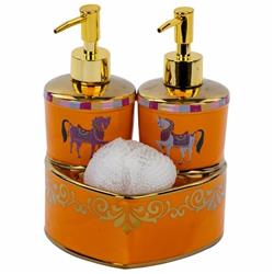 Lavin 46985 Hermes Süngerli Porselen Sıvı Sabunluk 2li