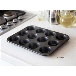 Gönül G4750 Metal Muffin Kek Kalıbı 12li 35x26cm