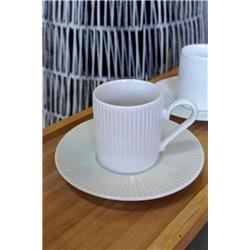 Farika Elif Sade Porselen 6 Kişilik Kahve Fincan Takımı