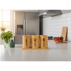 Gönül G4808 Bambu Kaşıklık Seti 3lü