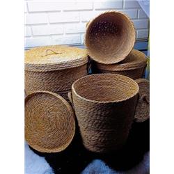 Sever Home CX26191 Dekoratif Hasır Sepet 4lü