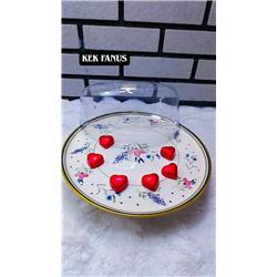 Hülger 0445 Vento Seramik Ayaklı Kek Fanusu