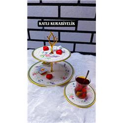 Hülger 0483 Vento Seramik Katlı Meyvelik Kurabiyelik