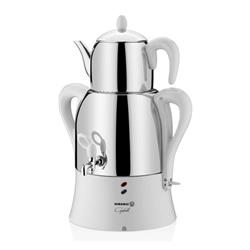 Korkmaz A341-04 Çaykolik Elektirikli Semaver Krem