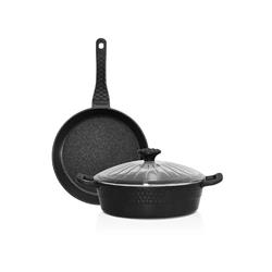 Falez Black Line Elmas 3 Parça Döküm Set