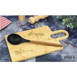 Gönül G5123 Bambu Saplı Silikon Kepçe Siyah
