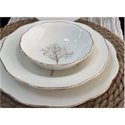 Farika Porselen Şebnem Hayat Ağacı 24 Parça Yemek Takımı