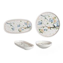 İpek TLD14KHT-FLY Toledo Dijital Porselen 14 Parça Kahvaltı Seti Fly