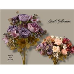 Gönül G5151 Yapay Çiçek 50cm 9 Dallı