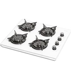 İtimat 3031 Beyaz Cam 4 Gözü Doğalgazlı Set Üstü Ocak