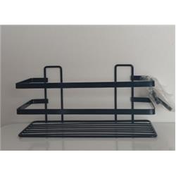 Mirza Home 036 Paslanmaz Metal Yapışkanlı Çengel Askılıklı Raf Orta Boy