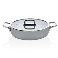 Taç Sera Feel Seramik Yanmaz Yapışmaz Basık Tencere Gri 26 cm