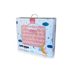 Golden Spring Love Star Kabartmalı Peluş Bebek Battaniyesi -Çeşit-