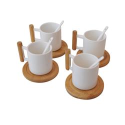 Bambum B2287 Naturelle Bambu Tabaklı 12 Parça Kupa Seti