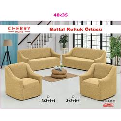 Cherry Bohem Jakarlı Koltuk Örtüsü (3+3+1+1) -Çeşit-