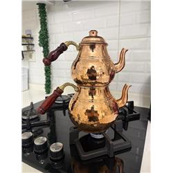 Türmen 10053 Bakır Çaydanlık Takımı Orta Boy