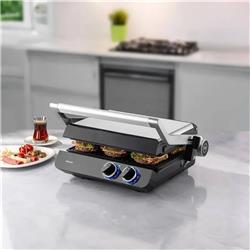 Homend Grilliant 1342H Inox Gövdeli Çıkarılabilir XL Döküm Plakalı Tost ve Izgara Makinesi