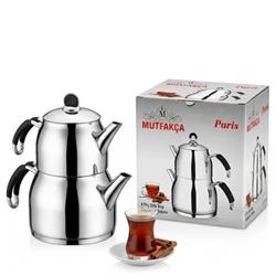 Mutfakça Paris Çaydanlık Takımı Silikon Kulp Orta Boy