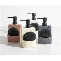 Lavin 48811 Porselen Süngerlikli Sıvı Sabunluk Beyaz