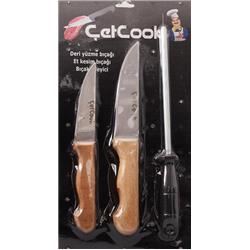 Çetcook Kurban Bıçak Seti 3'lü