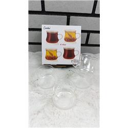 Cambu CMB3848 Brucnh Borosilikat Kulplu Çay Bardağı 230ml 4lü