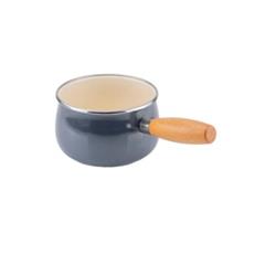 Bambum B7680 Lumino Ahşap Saplı Emaye Tava Gri 14 cm