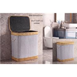Gönül G5342 Bambu Çamaşır Sepeti 52x32x60 cm