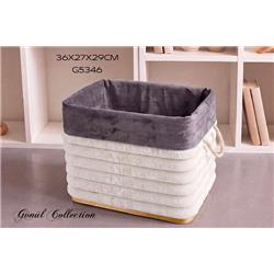 Gönül G5346 Bambu Çamaşır Sepeti 34x24x27 cm