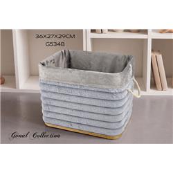 Gönül G5348 Bambu Çamaşır Sepeti 34x24x27 cm