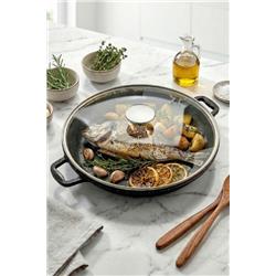 Polochef ADT-136 Alya Döküm Kapaklı Balık ve Börek Tavası 36 cm