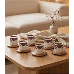 Bambum B0685 Amara Porselen 6 Kişilik Kahve Fincan Takımı