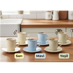 Bambum Telve 2 Kişilik Kahve Fincan Takımı -Çeşit-